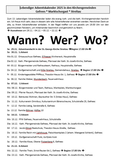 Wann? Wer? Wo?